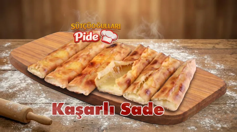 Bol kaşarlı tek kaşarlı sade pide, taş fırında pişirilmiş