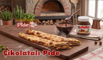 Çikolatalı pide, eriyen çikolatalı tatlı pide