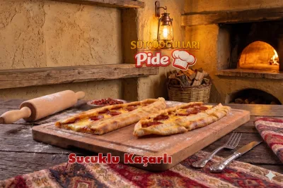 Buçuk sucuklu pide, bol sucuklu sıcak pide