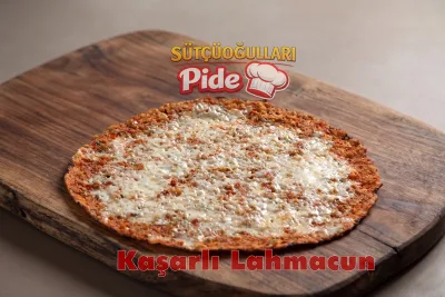 Kaşarlı lahmacun, üzeri eriyen peynirli ince lahmacun