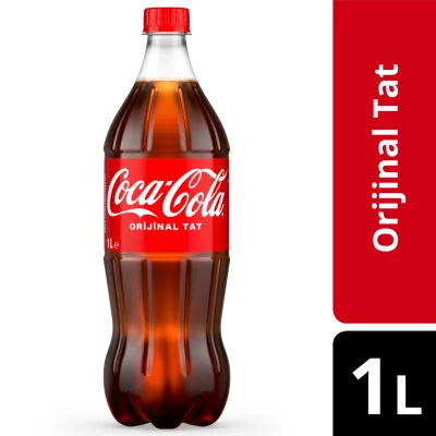 1 litre kola, soğuk gazlı içecek şişesi