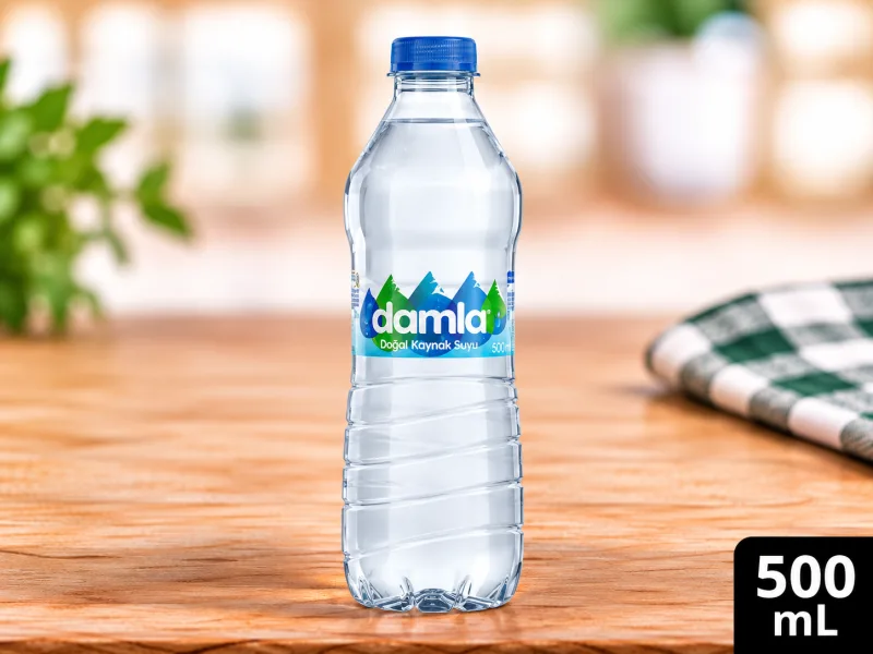Küçük su, küçük boy içme suyu şişesi 500ml